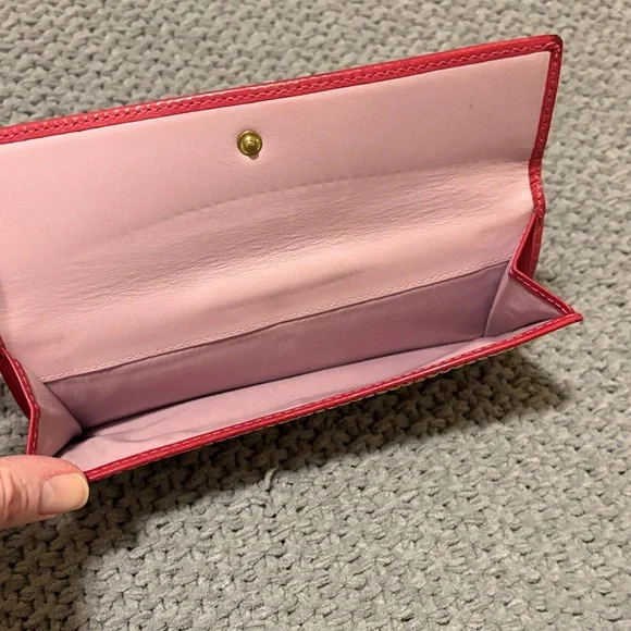 Coach Legacy Vintage Red Leather Turnlock Wallet - Picture 5 of 5